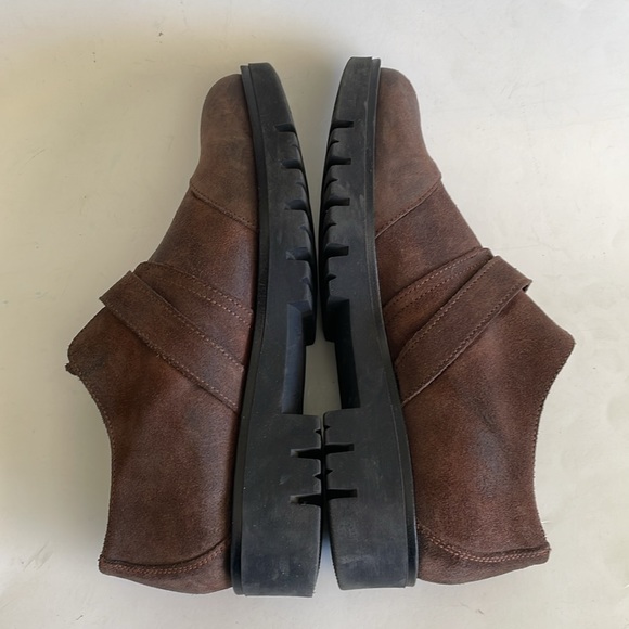 Eric Michael Brown Leather Strap Oxford lug sole shoes size 37 EU - Picture 6 of 10